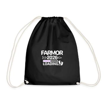 Farmor 2026 Rose suédois - Sac de sport léger - noir - Devant