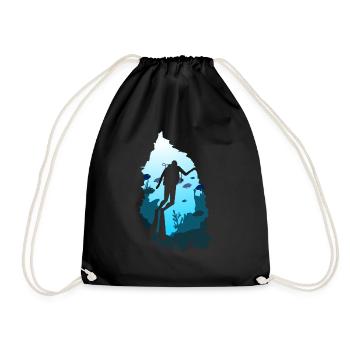 plongee - Sac de sport léger - noir - Devant