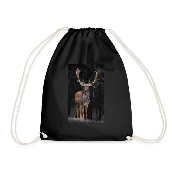 cerf - Sac de sport léger - noir - Devant