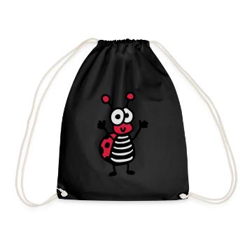 coccinelle gai - Sac de sport léger - noir - Devant