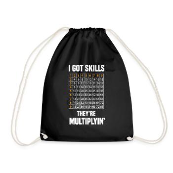 I Got Skills Theyre Multiplyin - Sac de sport léger - noir - Devant