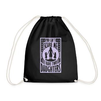 J’ai deux filles - Sac de sport léger - noir - Devant