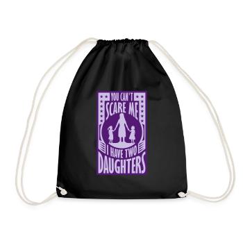 J’ai deux filles - Sac de sport léger - noir - Devant