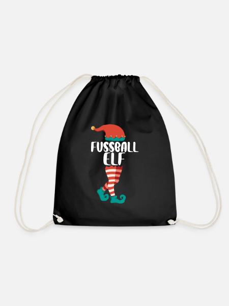 Weihnachts Elf Partnerlook Design Xmas Elfen - Turnbeutel - Schwarz