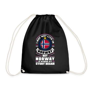 Norvège Norvège Norvège Drapeau Norvège Ressortissant - Sac de sport léger - noir - Devant