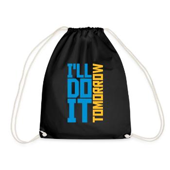 Citation de Do It Tomorrow - Sac de sport léger - noir - Devant
