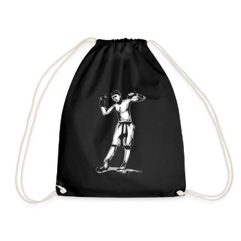 Ali the boxer - Drawstring Bag - black - Front