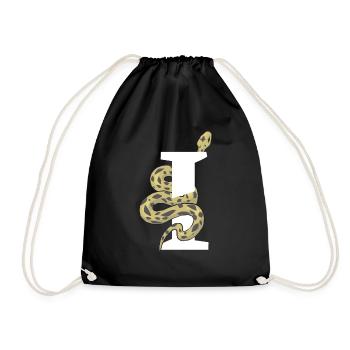 Lettre i serpent - Sac de sport léger - noir - Devant