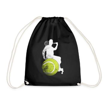 Tennis en fauteuil roulant - Sac de sport léger - noir - Devant
