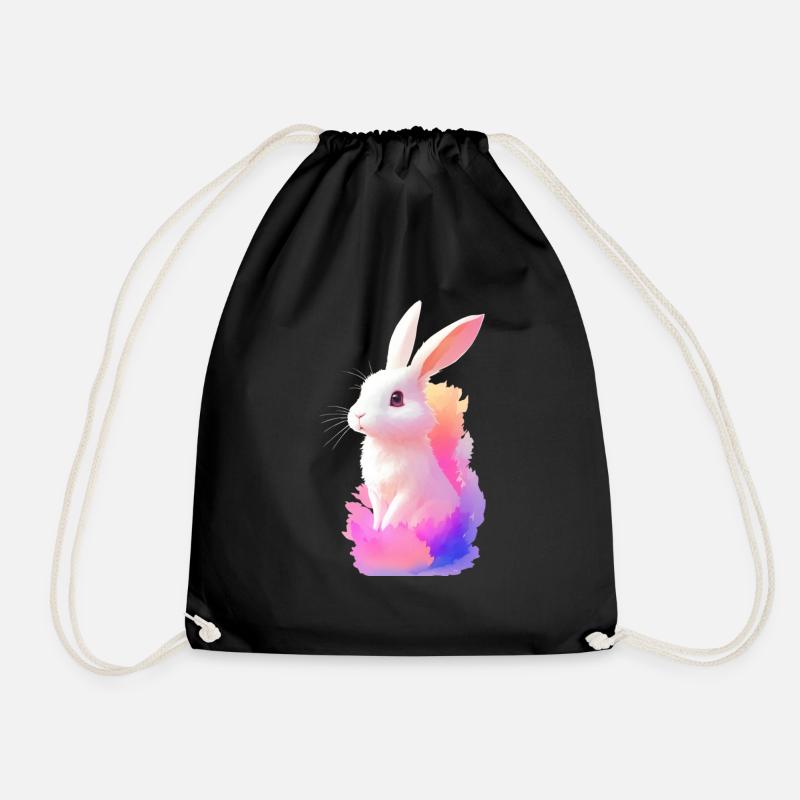 Hase - Turnbeutel - Schwarz
