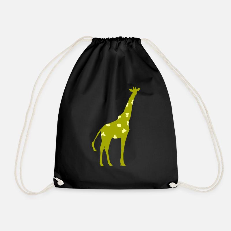 Giraffe - Turnbeutel - Schwarz