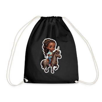 Idée cadeau Noël enfant - Sac de sport léger - noir - Devant