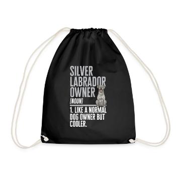 Silver Labrador Retriever Silver Lab - Sac de sport léger - noir - Devant