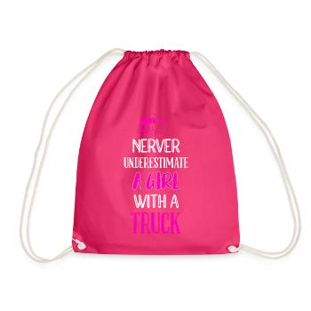 Conductrice de camion routier - Sac de sport léger - fuchsia - Devant