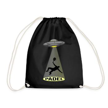 Padel Padel Tennis Padel-Universum Paddle - Drawstring Bag - black - Front