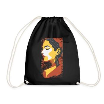 Portrait géométrique d’été - Sac de sport léger - noir - Devant