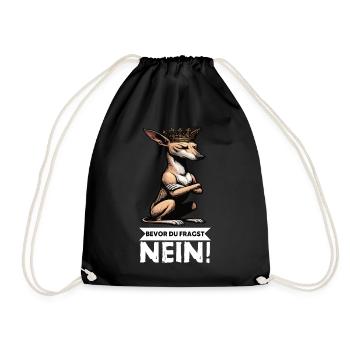 Before you ask No Podenco Podencos Podencos Podencohund - Drawstring Bag - black - Front