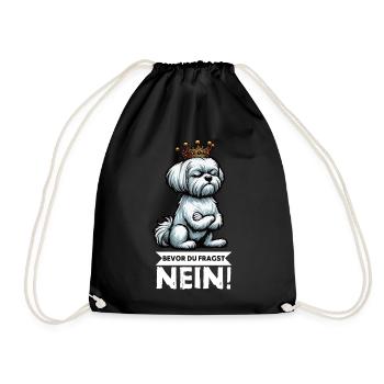 Avant que vous ne demandiez : No Malteser Malteserbesitzer - Sac de sport léger - noir - Devant
