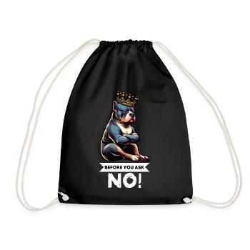 Avant que vous ne demandiez American Bully Bully Pit Bullys - Sac de sport léger - noir - Devant