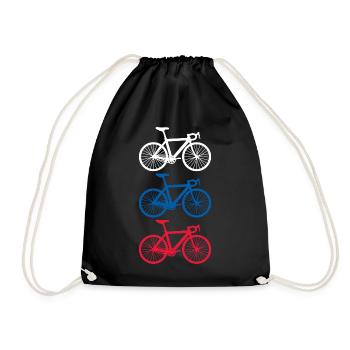 Bicycle Cycling Russia - Drawstring Bag - black - Front