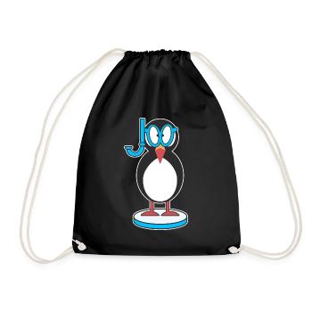 Papageitaucher Puffin Papageientaucher Schnorchel - Turnbeutel - Schwarz - Vorne