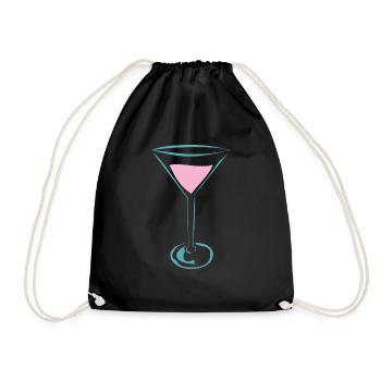 cocktail - Drawstring Bag - black - Front