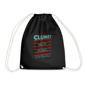 Je ne suis pas maladroit, les murs sont gênants - Sac de sport léger - noir - Devant