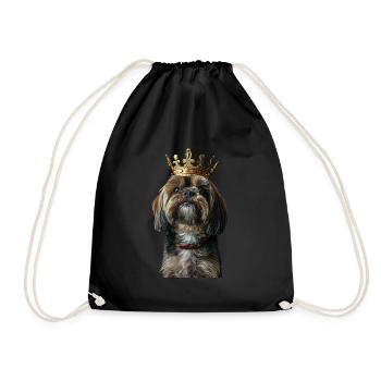 Lhasa Apso - Turnbeutel - Schwarz - Vorne