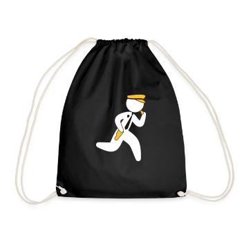 Police - Drawstring Bag - black - Front