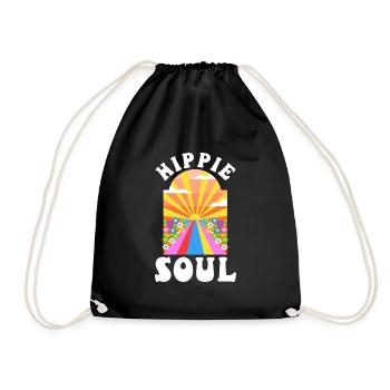 Âme hippie - Sac de sport léger - noir - Devant