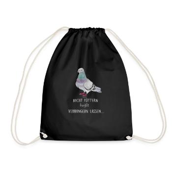 Wester Stadttaube - Drawstring Bag - black - Front