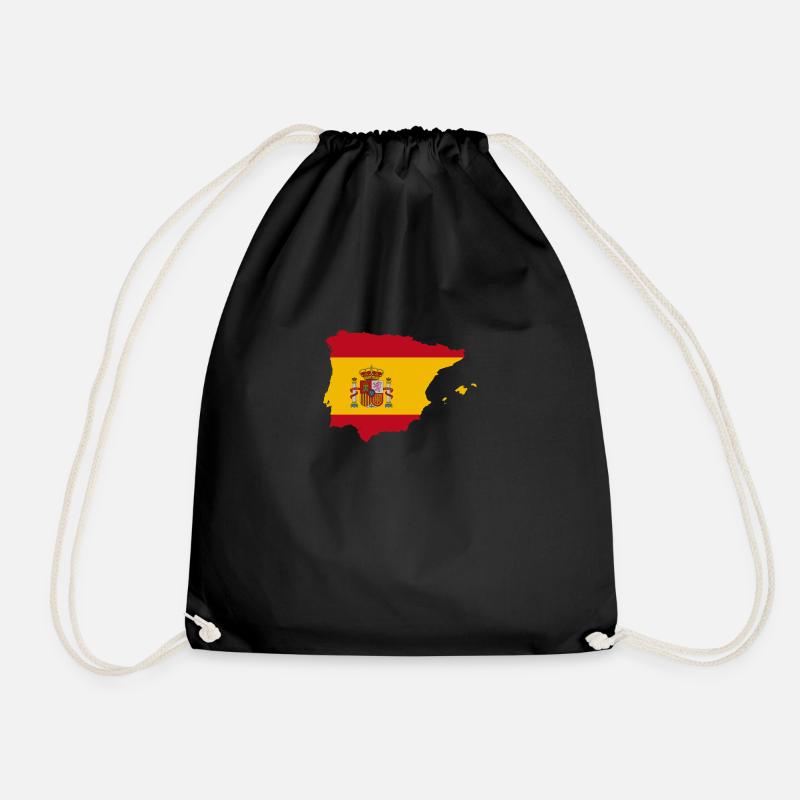 Spanish Flag - Drawstring Bag - black