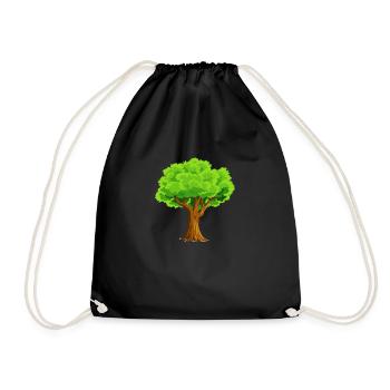 arbre - Sac de sport léger - noir - Devant
