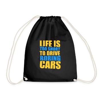 Auto Tuning Mechanic Engine Gift - Drawstring Bag - black - Front