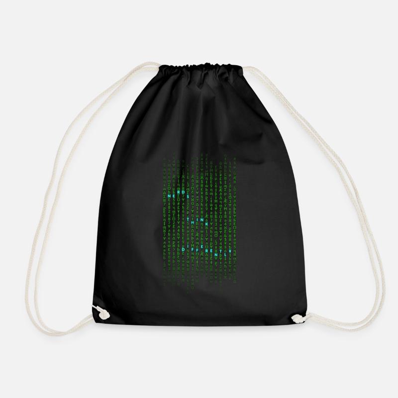 Les nerds pensent différemment - Sac de sport léger - noir