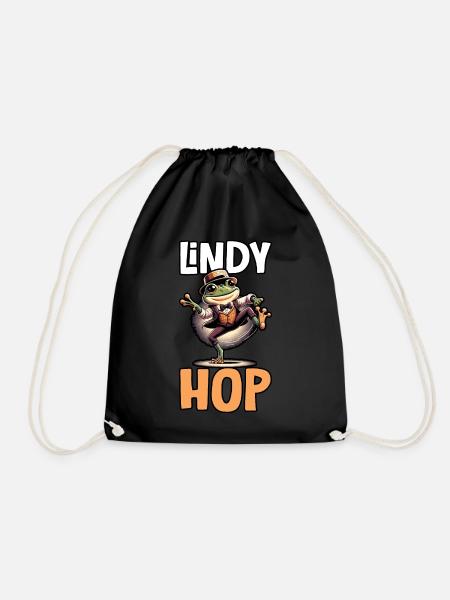 Lindy Hop Tänzer Swinging Dancing Swing Dance - Turnbeutel - Schwarz