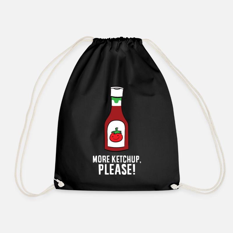 Ketchup - More Ketchup, please! - Turnbeutel - Schwarz