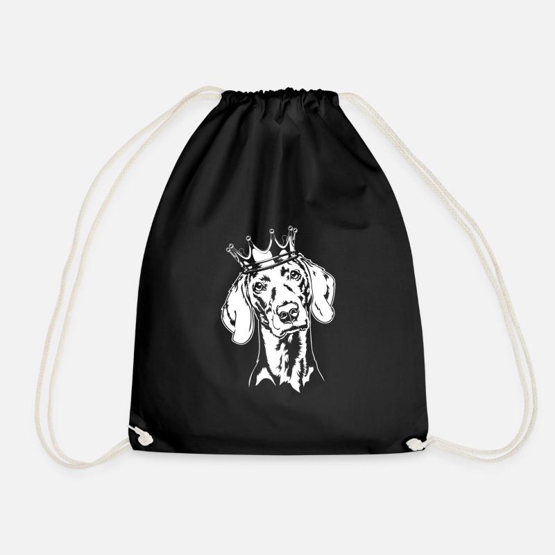 Weimaraner Krone Hunde Hund Wilsigns - Turnbeutel - Schwarz