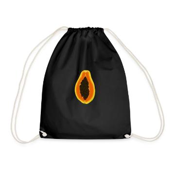 Papaya - Turnbeutel - Schwarz - Vorne
