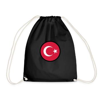 In A Sign Of Turkey - Drawstring Bag - black - Front
