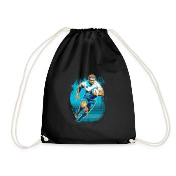 Rugby cadeau chemises droles - Sac de sport léger - noir - Devant