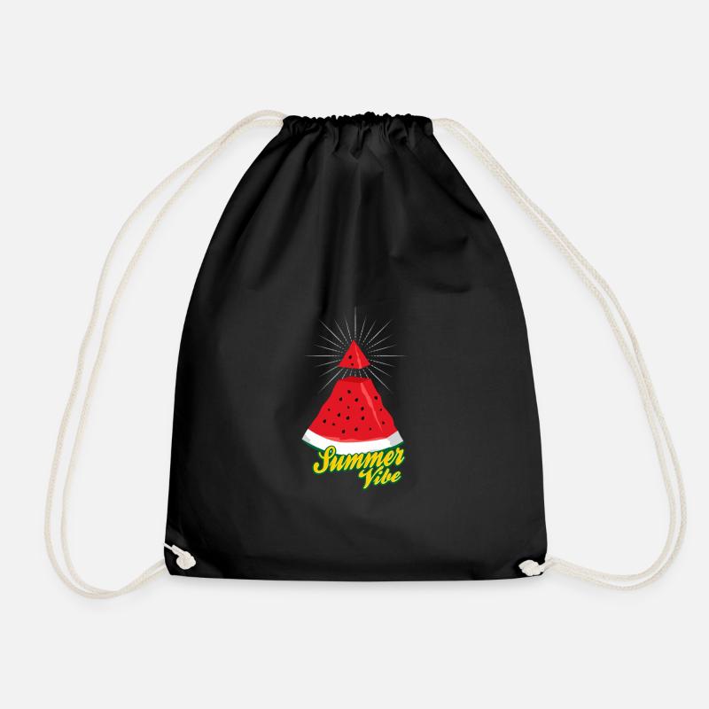 Summer Vibe ~ Watermelon Illuminati - Turnbeutel - Schwarz