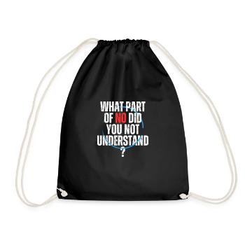quelle partie du NON n’avez-vous pas comprise - Sac de sport léger - noir - Devant