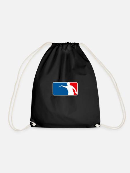 Pétanque Boule Logo Major League USA France Style - Sac de sport léger - noir