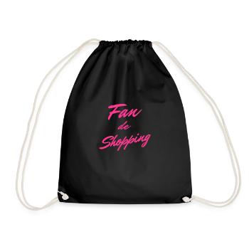 Fan de Shopping - Sac de sport léger - noir - Devant