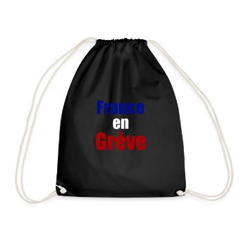 France en grève - Sac de sport léger - noir - Devant