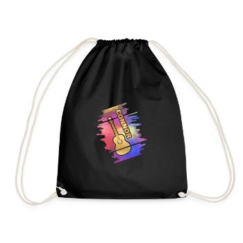 Guitar Connor - Drawstring Bag - black - Front