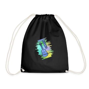 Geschenk für Keano - Turnbeutel - Schwarz - Vorne