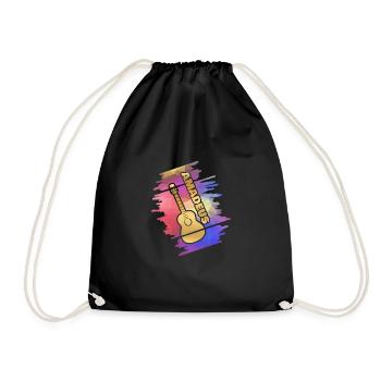 Amadeus as Guitar - Drawstring Bag - black - Front
