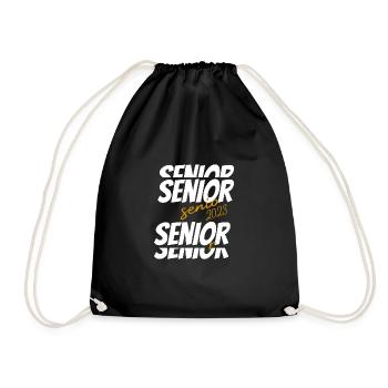 Senior 2023 Klasse von 2023 Abschluss 2023 Geschenk - Turnbeutel - Schwarz - Vorne